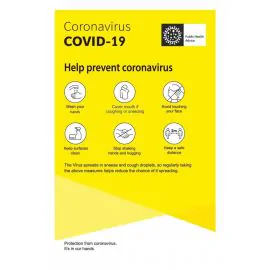 Help Prevent Coronavirus Covid-19 Sign