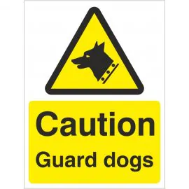 Caution Guard Dogs Signs