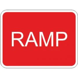 Ramp Traffic Sign